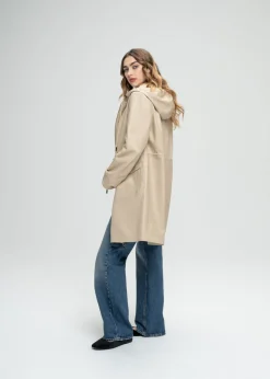 Parka réversible beige