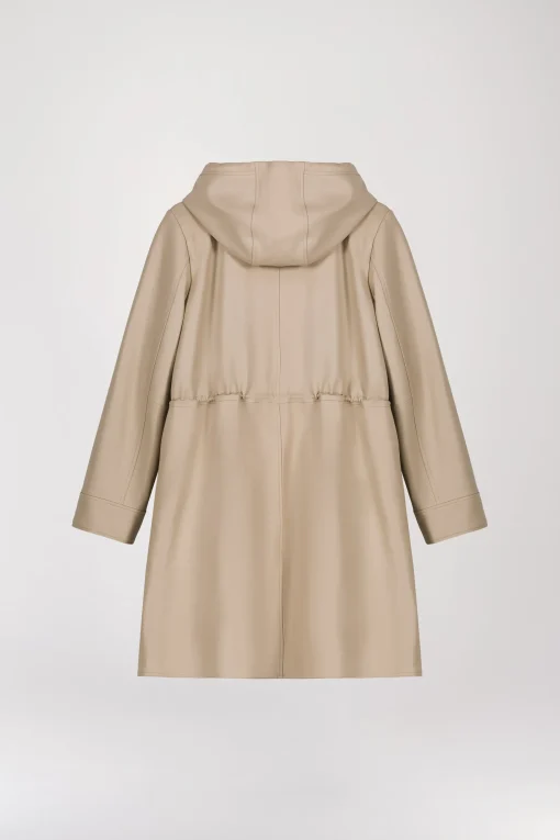 Parka réversible beige