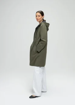 Parka réversible noire et kaki