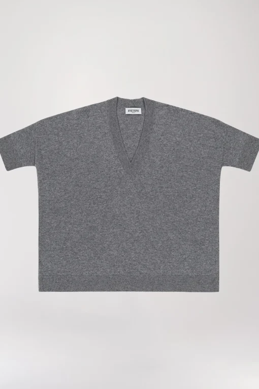 Poncho seamless gris moyen