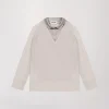 Pull Bi-matière Béton avec Col Chemise