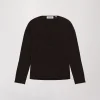 Pull Ébène en Laine Mérinos à Col V