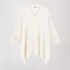 Pull cape blanc cassé