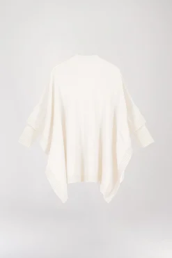Pull cape blanc cassé
