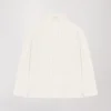 Pull col camionneur blanc cassé