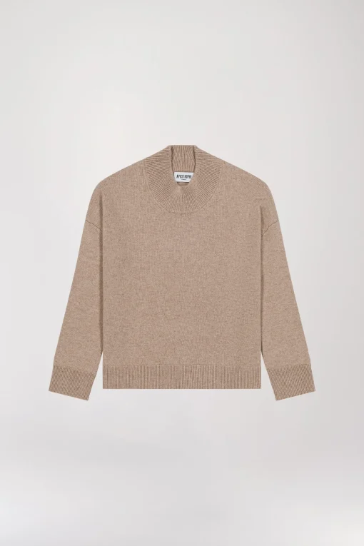 Pull col montant semi-oversize