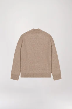 Pull col montant semi-oversize
