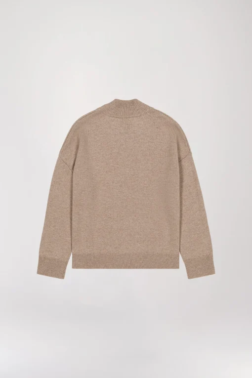 Pull col montant semi-oversize