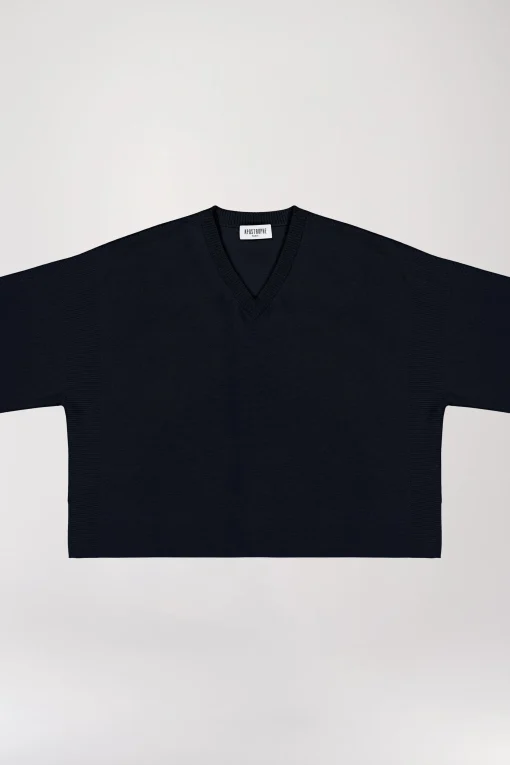 Pull col V oversize marine