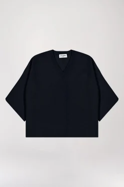Pull col V oversize marine