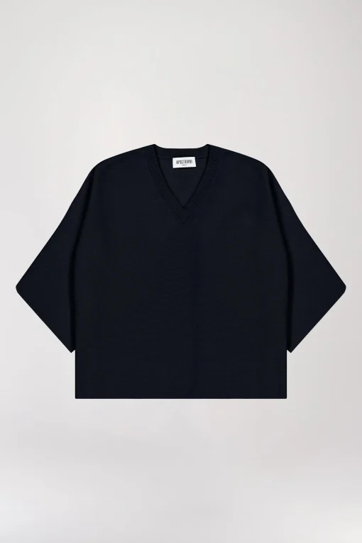 Pull col V oversize marine