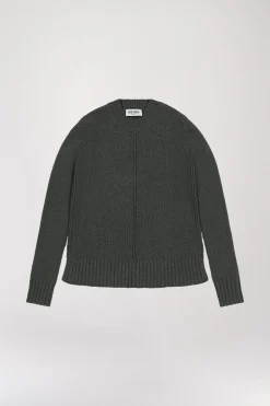 Pull en cachemire kaki