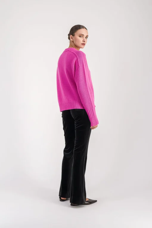 Pull oversize fuchsia