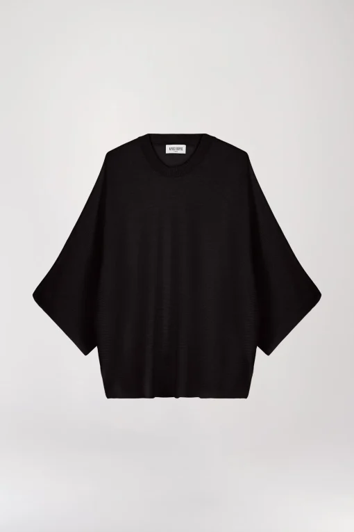 Pull poncho ebene