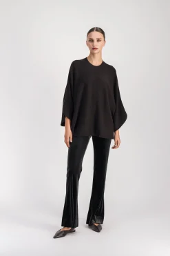 Pull poncho ebene