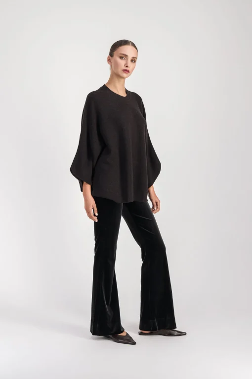 Pull poncho ebene
