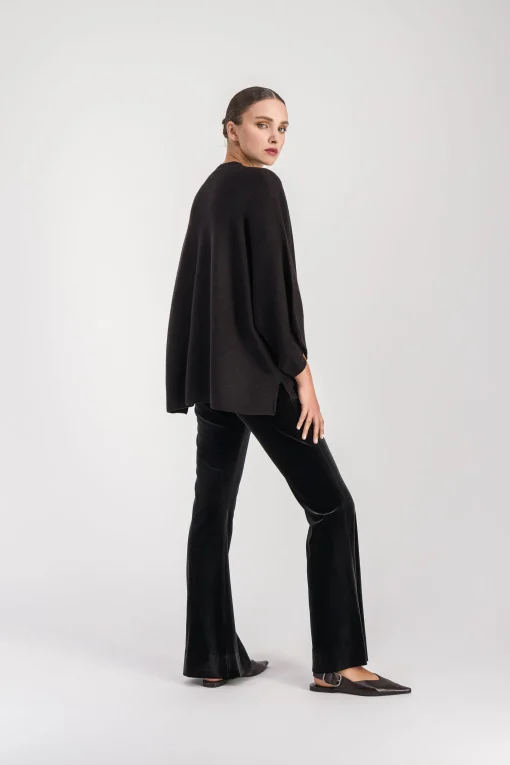 Pull poncho ebene