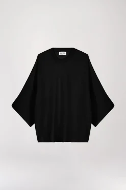 Pull poncho noir