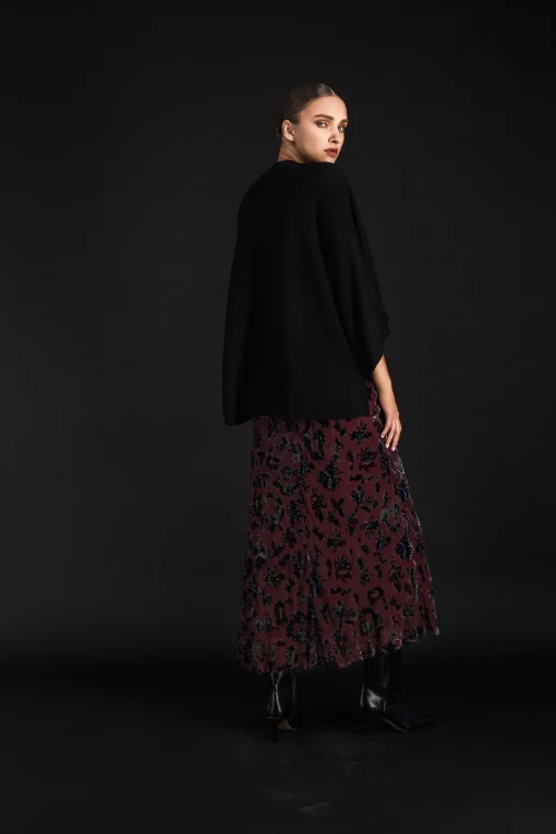 Pull poncho noir