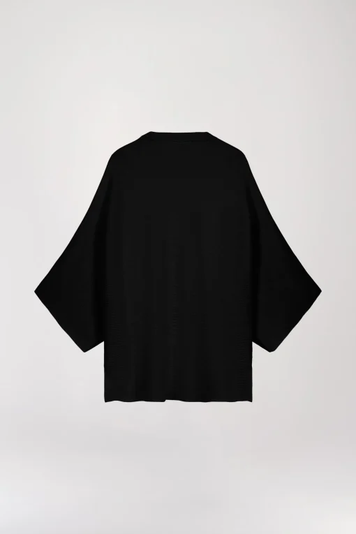 Pull poncho noir