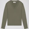 Pull sauge en maille légère