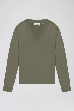 Pull sauge en maille légère