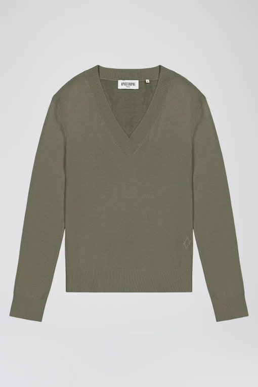 Pull sauge en maille légère