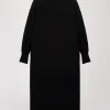 Robe col cheminé noire