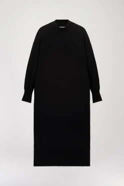 Robe col cheminé noire