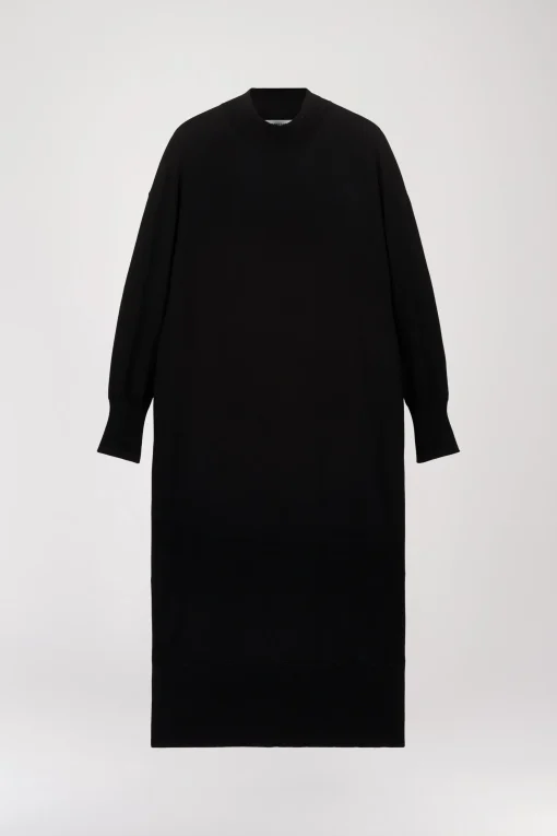 Robe col cheminé noire