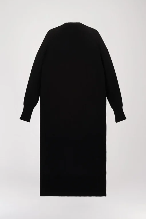 Robe col cheminé noire