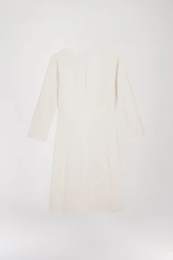 Robe droite militaire beige