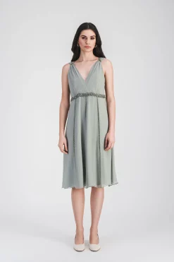 Robe empire en sauge