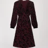 Robe fleurie brodée muscat