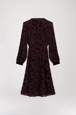 Robe fleurie brodée muscat