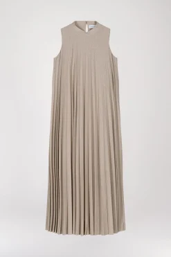 Robe longue dorée