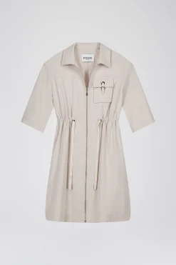 Robe surchemise courte beton