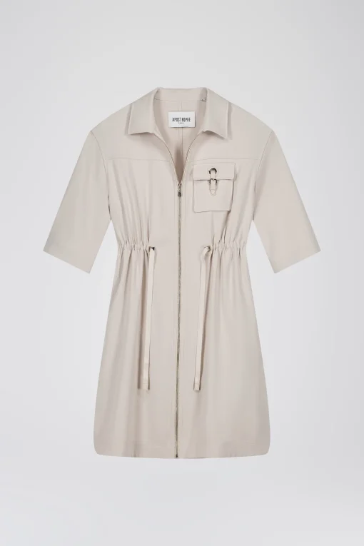Robe surchemise courte beton