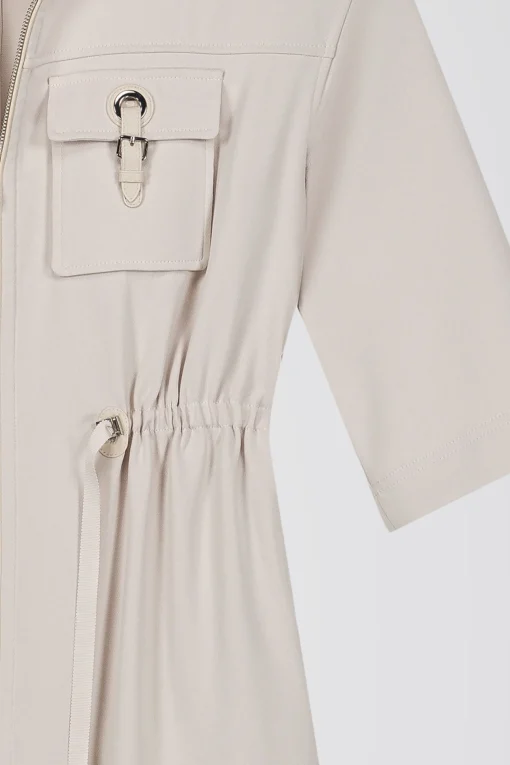 Robe surchemise courte beton