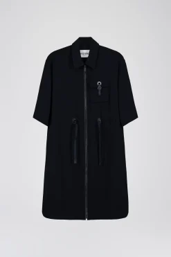 Robe surchemise courte marine