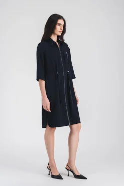 Robe surchemise courte marine