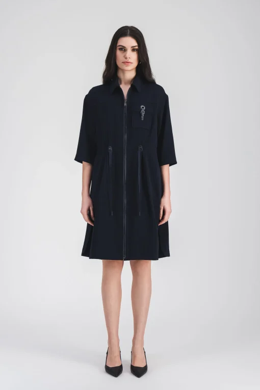 Robe surchemise courte marine