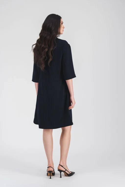 Robe surchemise courte marine