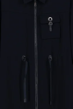 Robe surchemise courte marine
