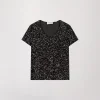 Top à sequins noir