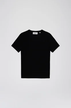 Top ajusté col rond en maille fine