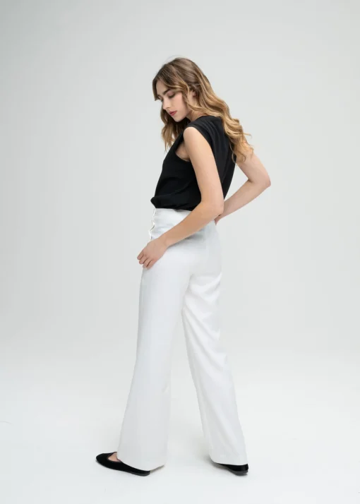 Top ample sans manche noir