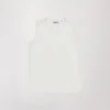 Top ample sans manches blanc cassé