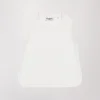 Top sans manches blanc cassé