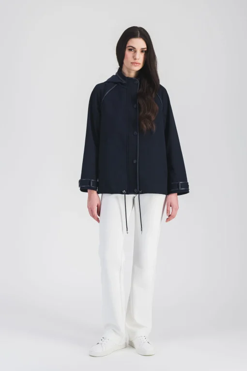 Trench court en coton imperméable
